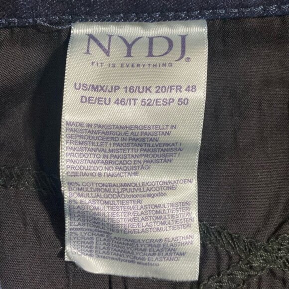 NYDJ Women's Barbara Bootcut LiftXTuck Technology Blue Jean Pants Size 16 - Picture 9 of 9